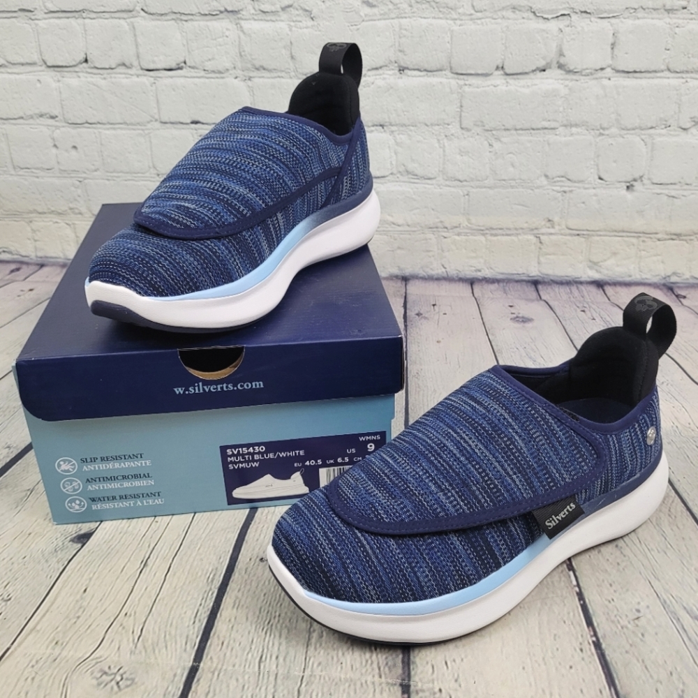 SILVERTS | extra wide adjustable fit comfort sneakers shoes